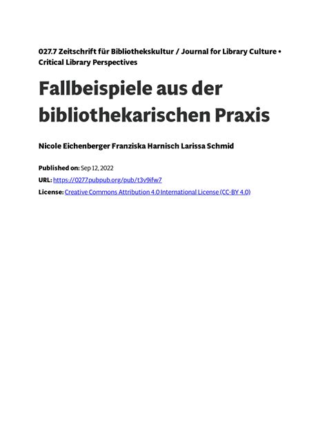 Beiträge zur bibliothekarischen praxis aus der universitätsbibliothek jena. - The complete project management office handbook.