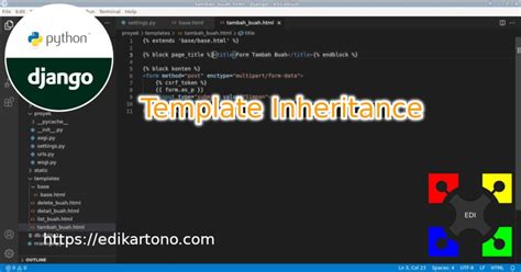 Belajar Django Template Inheritance django ediweb.dev