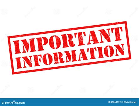 Belangrijke informatie