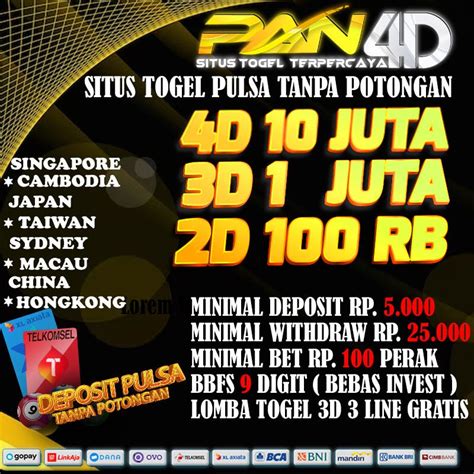 Beli chip 1m via pulsa. Situs togel aman dan terpercaya 2018. Togel hongkong hari rabu.