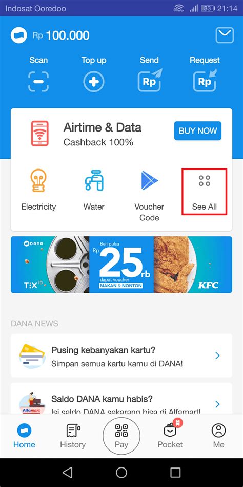 Beli pulsa 1000 pakai dana. Slot 100 persen.