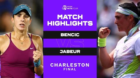 Belinda Bencic vs. Ons Jabeur 2024 Charleston Final - YouTube