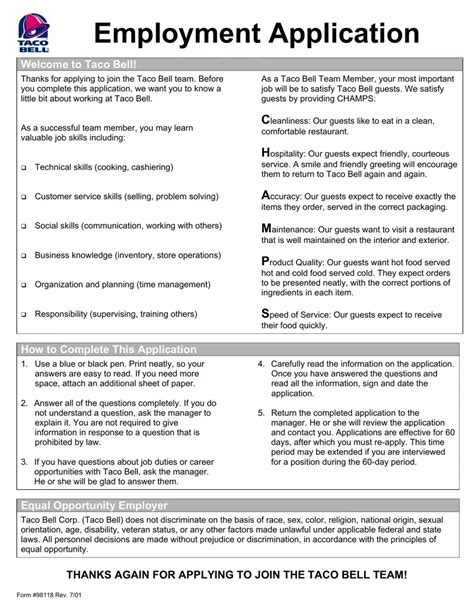 Bell Application Paper Taco For