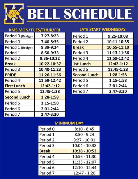Bell Schedule