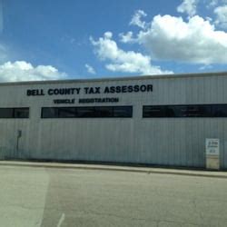 Bell county vehicle registration and tax assessor-collector - belton annex. Belton, Texas 76513-0669 . Street Address . 550 E. 2nd Ave. Belton, Texas 76513-3203 . Collecting Unit . This tax office does not collect property taxes. When a county tax assessor does not collect property taxes, the county appraisal district may be responsible for collecting some or all local property taxes. Contact your appraisal district. 