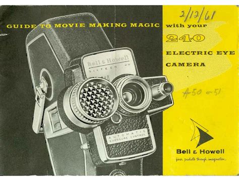 Bell howell 240 ee 16mm kamera handbuch. - En utilisant mis kroenke 4ème édition.