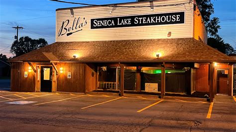 Bella's Seneca Lake Steakhouse. Pickup ASAP from 369 WATERLOO ... View gallery. Bella's Seneca Lake Steakhouse. No reviews yet. 369 WATERLOO - GENEVA RD. WATERLOO, NY .... 