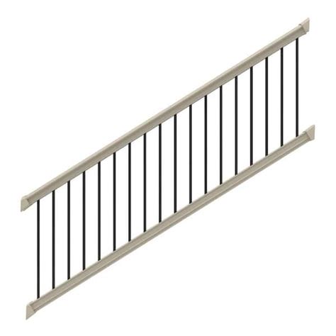 Bella Premier Series 8 ft. x 36 in. Clay Vinyl Stair Rail Kit with ...