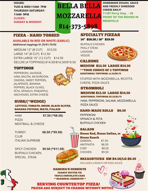 Best Pizza in Meadville, PA 16335 - Bella Bella Mozzarella, Pizza Villa, Pennsylvania Sandwich Company, Vocelli Pizza, Smoky Martins BBQ, Pizza Joe's, Pizza Hut, Lincoln Ave grocer, Domino's Pizza, Little Caesar's Pizza