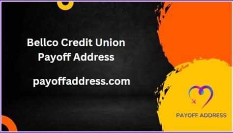 Bellco credit union payoff address. Bellco Credit Cards. ... please do not hesitate to contact us at 1-800-235-5261 or 303-689-7800. ... Credit Union Online Bill Pay Features ; 