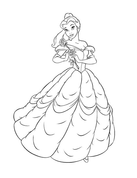 Belle Printable Coloring Pages