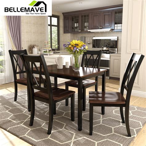 Bellemane 5-Piece Dining Table Set, one Rectangle Dinging