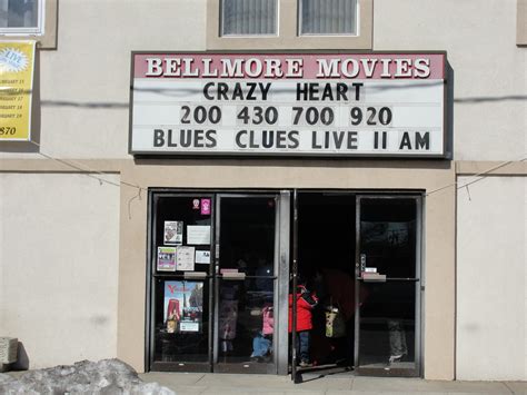 Bellmore movie theater. Bellmore Playhouse. Read Reviews | Rate Theater. 525 Bedford Ave., Bellmore, NY 11710. 516-783-5440 | View Map. Theaters Nearby. Qalb. Today, Mar 12. There are no showtimes from the theater yet for the selected date. Check back later for a complete listing. 