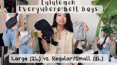 Belt bag 1l vs 2l. 28-Apr-2023 ... Comments7 · LULULEMON EVERYWHERE BELT BAG| Large (2L) vs Small (1L) | Modshots, Comparison and What fits! · Bag essentials - Lululemon's ... 