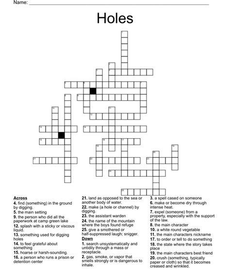 The Crossword Solver found 60 answers to "hole", 5 letters crossword clue. The Crossword Solver finds answers to classic crosswords and cryptic crossword puzzles. Enter the length or pattern for better results. Click the answer to find similar crossword clues. Enter a Crossword Clue. A clue is required. Sort by Length # of Letters or Pattern ...
