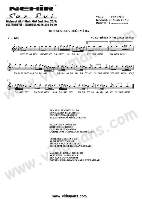 Ben Seni Sevduğumi WordReference Forums.