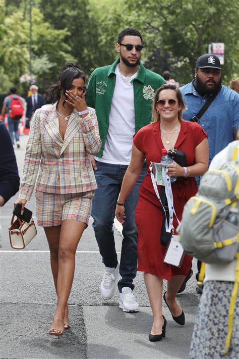 Ben Simmons Photographed at Wimbledon With Maya Jama …