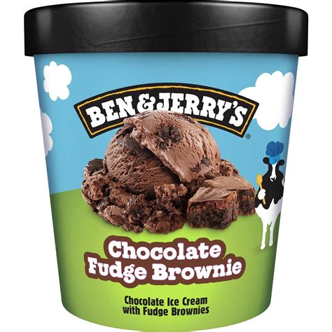 Ben and jerry's chocolate fudge brownie. Ben & Jerry’s ice cream pints are recognizable all over the world. Ben had the genius idea to pack their iconic ice cream flavors into pint-sized packages to sell in grocery stores. The rest is history! Today, we still pack our ice cream pints full of the euphoric chunks and swirls we're known for. 