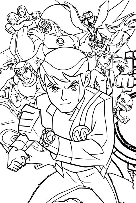 Ben10 Coloring Page