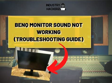 BenQ monitor, no sound. Tom