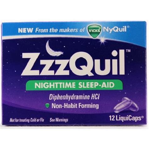 Zzzquil and Nyquil are over-the-counter medications that can be used as sleep aids. ZzzQuil is labeled as a nighttime sleep aid and only contains one ingredient, diphenhydramine. NyQuill contains doxylamine, an antihistamine, acetaminophen, and dextromethorphan, to treat cough and cold symptoms.. 