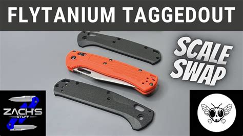 Benchmade taggedout scales. Item #BHQ-182239 Our Price: $108.00 In Stock! 540 Quantity Add to Cart Login to add items to your Wishlist Specifications Length: 4.75" Thickness: 0.17" Material: Titanium Color: Gray Brand: Flytanium Country of Origin: China Product Type: Scales/Handle Related Categories 