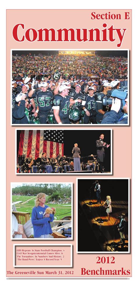 Benchmarks 2012 Section E by The Greeneville Sun - Issuu