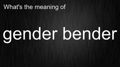 Bender meaning
