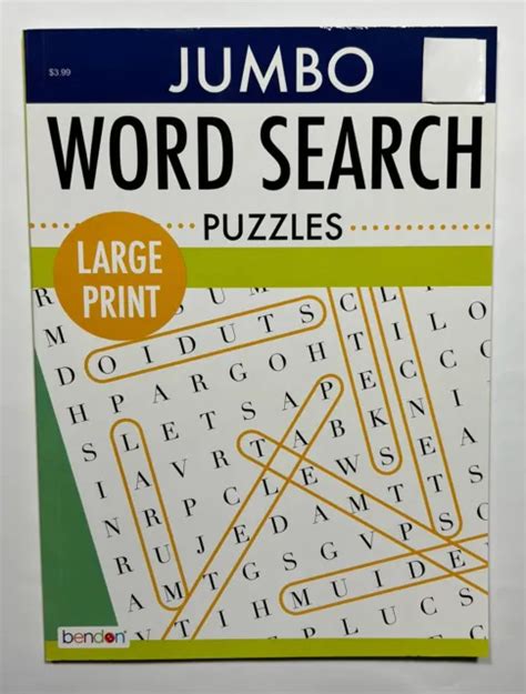 Bendon Large-Print Word Search Puzzle Books