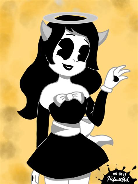 A few times throughout Bendy and the Ink Machine, it's mentioned how Bendy is more popular than Alice Angel. Think Susie Campbell's first tape, one of the things Evil Alice says in the elevator, and Shawn Flynn's tape. Perhaps Evil Alice hates Bendy for being more popular than Alice Angel.. Bendy alice angel