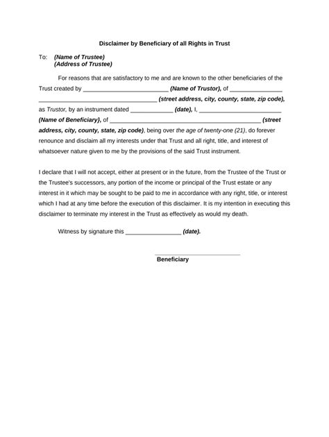 Beneficiary Disclaimer Form Complete with ease airSlate SignNow