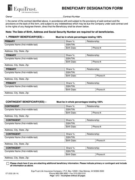Beneficiary Paperwork Form Fill Out and Sign Printable PDF Template