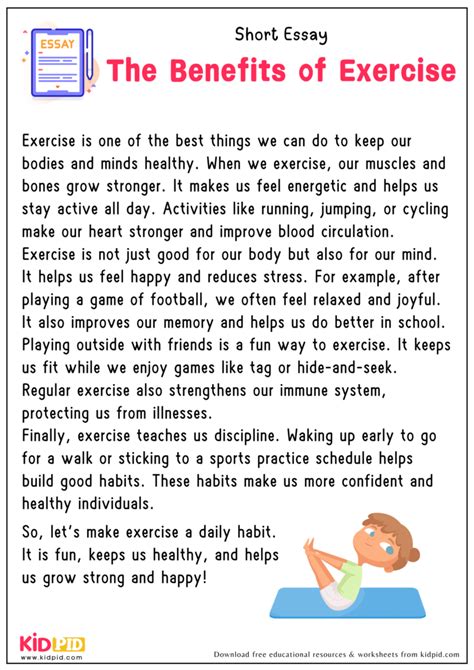 Benefits of exercise essay.  Today, we will discuss an essay on exercise for...