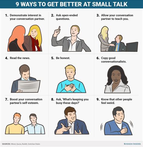 Benefits of small talk. Jun 20, 2017 · Likewise, small talk helps us probe for more interesting topics to talk about. If you were to answer your coworker by saying, “It sure is a shame to be stuck indoors! I wish I were in my ... 