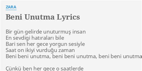 Beni Unutma lyrics & translation Emre Aydın Lyrics-ON.