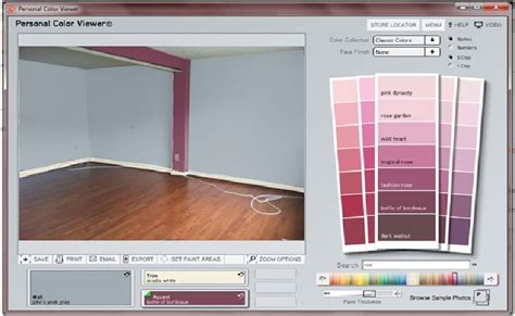 The Benjamin Moore Personal Color Viewer offers a fun and convenient way to explore color. ... On-screen and printer color representations may vary from actual paint .... 