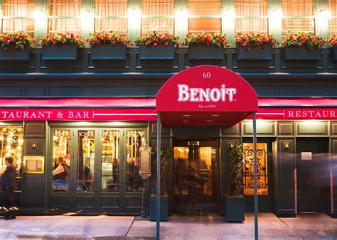 Benoit manhattan. 1. Reserve a table. Book. Benoit. 60 W. 55th St., New York, 10019, USA. $$$ · French. Add to favorites. MICHELIN Guide’s Point Of View. This Alain Ducasse … 