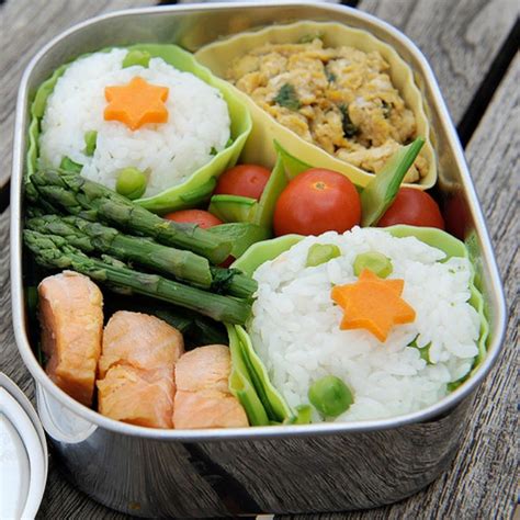 Bento box recipes. For a soy egg: Combine 1 tbsp water with a pinch of sugar, a splash of rice vinegar and 2 tbsp low salt soy sauce. Boil an egg for 6½ minutes then submerge in icy water. Peel and marinate in the ... 
