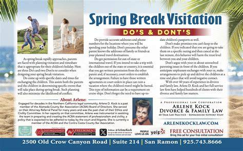 Benton county standard visitation schedule 2015.  Spring Break: Spring break vis...