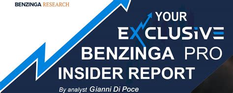 Benzinga pro insider report. Things To Know About Benzinga pro insider report. 