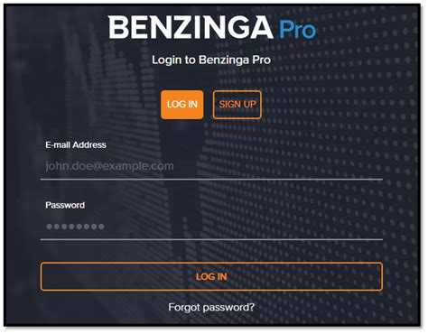 Benzinga pro login. We urge you to conduct your own research and due diligence and obtain professional advice from your personal financial adviser or investment broker before making any investment decision. Popular ... 