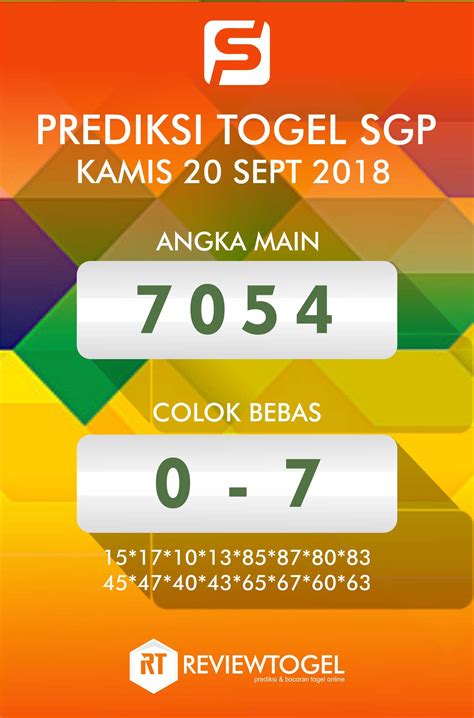 Berapa nomor sgp hari ini. Sydñey 2020 hari ini keluar.
