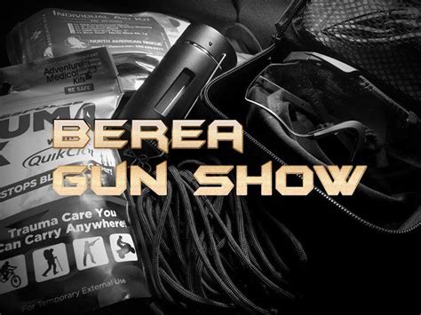 Berea gun show 2023. This show has not been reviewed yet. Dates: November 20, 2021 through November 21, 2021. Hours: Sat 9:00am - 5:00pm, Sun 9:00am - 3:00pm. Admission: $7.00. Discount Coupon on Promoter's Website: no. Table Fees: $55.00. Description: The Berea-Cleveland Area Gun Show will be held at Cuyahoga County Fairgrounds and hosted by Ohio Shows of Ohio. 