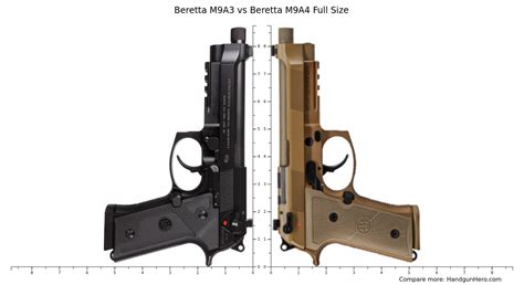 Beretta M9A3 vs Beretta 92X Full Size. Bere