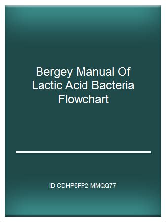 Bergey manual of lactic acid bacteria flowchart. - Free service manual toshiba model 20af41.