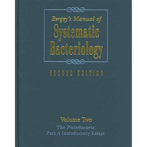 Bergey s manual of systematic bacteriology vol 2 the proteobacteria. - Nissan maxima wiper switch 2003 manual download.
