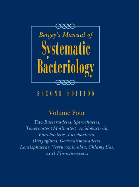Bergeys manual of systematic bacteriology volume 4 the bacteroidetes spirochaetes tenericutes mollicutes. - Manual of contract documents for highway works vol 1 specification.
