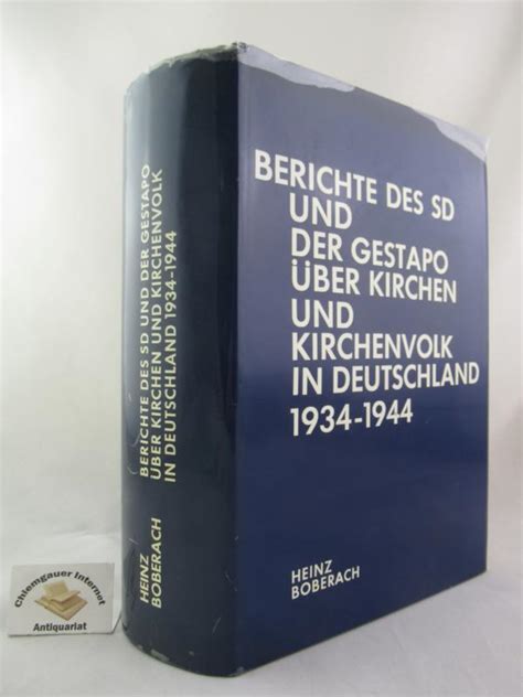 Berichte des sd und der gestapo über kirchen und kirchenvolk in  deutschland 1934 44. - Politische strömungen im schleswig-holsteinischen landvolk, 1918-1933.