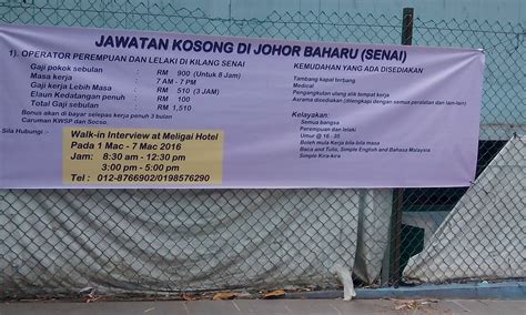 Berita baik untuk mereka yang... - Jawatan Kosong Johor Bahru