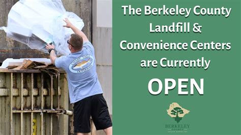 **REMINDER** Days & hours of operation for Berkeley County Convenience Centers will change starting on Monday, Oct. 1. MORE INFO: https://bit.ly/2mf5D1Z